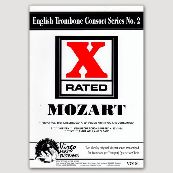 X RATED MOZART (English Trombone Consort Series No. 2) - VO104