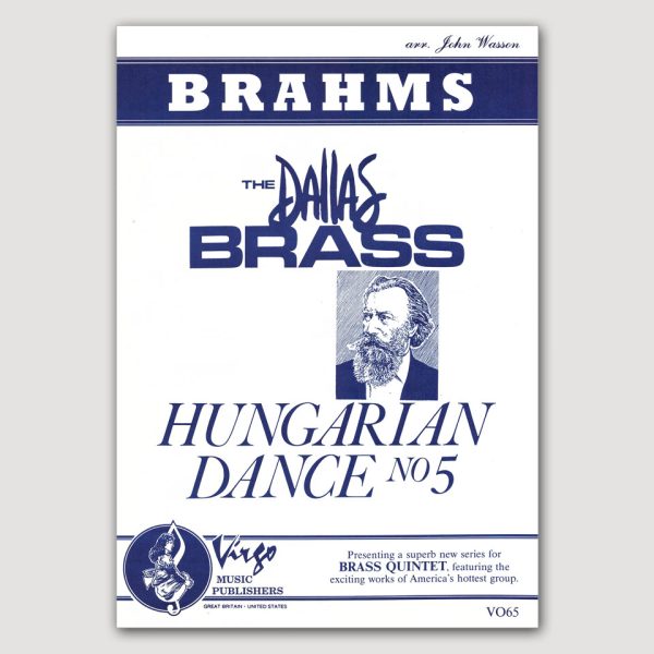 HUNGARIAN DANCE NUMBER 5 (Brahms/arr. John Wasson) for Brass Quintet - VO65