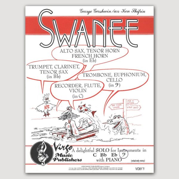 SWANEE (George Gershwin/arr. Ken Shifrin) for all Solo Instruments in C, Bb, Eb and Bass Clef with Piano - VO81