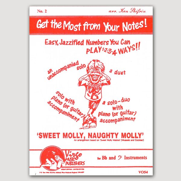 SWEET MOLLY, NAUGHTY MOLLY (Ken Shifrin). Playable as Solo Alone/with Piano/ Duet/a Duet with Piano - VO54