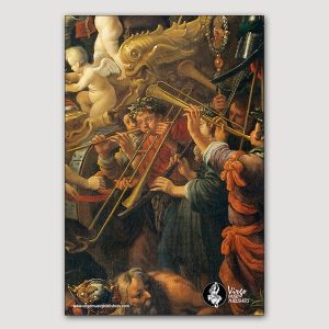 "ALLEGORY OF PEACE" BY ADRIAEN VAN NIEULANDT (1650) Rijksmuseum, Amsterdam BETTER-GRIP TROMBONE TOWEL - VO93c